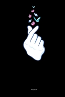 Notizbuch: Kariert A5 - Koreanisches Finger Symbol K-Pop (German Edition) 1699346585 Book Cover