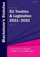 Blackstone's Eu Treaties & Legislation 2021-2022 019289840X Book Cover