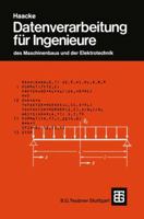 Datenverarbeitung Fur Ingenieure: Des Maschinenbaus Und Der Elektrotechnik 3519065134 Book Cover