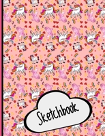 Unicorn Sketch Book: Large Notebook for Drawing, Doodling or Sketching: 100 Pages, 8.5" x 11". Cute Cover Sketchbook (Blank Paper Drawing) 1703981235 Book Cover