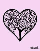 Notebook: 108 Page College Ruled Notebook 8x10: Stunning Love Tree 109371316X Book Cover