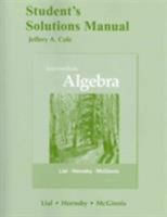 Student's Solutions Manual for Intermediate Algebra 0321715829 Book Cover