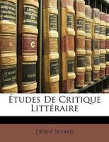 Etudes de Critique Littraire 114601886X Book Cover