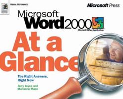 Microsoft Word 2000 at a Glance 1572319402 Book Cover