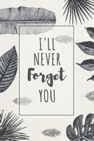 Password Book I'll Never Forget You: Password Organizer Notebook: Internet Password Logbook/ The Personal Internet Address & Password/Notebook for Passwords/Gift for Friends (Floral Design, Small, 6 x 1657644782 Book Cover