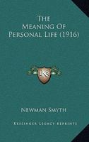 The Meaning of Personal Life B0CGH8STVT Book Cover