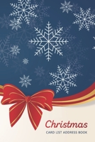 Christmas Card List Address Book: Christmas Ribbon Decoration, 15 Year Send and Receive Greeting Cards Tracker, Christmas Cards Keeper Organizer Book, ... Record Books (Christmas Card Organizer Book) 1672211719 Book Cover