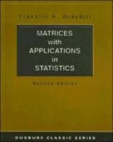 Matrices with Applications in Statistics (Duxbury Classic) 0534980384 Book Cover