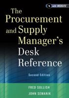 The Procurement and Supply Manager's Desk Reference 0471790435 Book Cover