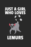 Lemur Notizbuch: Lemur Notizbuch für Liebhaber / Notizheft / Notizblock A5 (6x9in) Dotted Notebook / Punkteraster / 120 gepunktete Seiten (German Edition) 1671350286 Book Cover