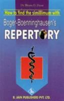How to Find Simillimum With Boger-boenninghausen's Repertory 8170217075 Book Cover