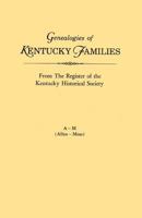 Genealogies of Kentucky Families, from the Register of the Kentucky Historical Society. Volume O - Y (Owens - Young) 0806309326 Book Cover