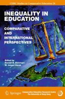 Inequality in Education: Comparative and International Perspectives 9048126517 Book Cover