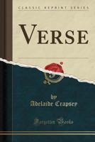 Verse by Adelaide Crapsey 1162741007 Book Cover