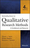 Introduction to Qualitative Research Methods: The Search for Meaning 0471889474 Book Cover
