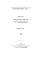 Agricultural negotiations in the Doha Development Round B0848WHDTM Book Cover