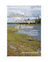 Natural Landscapes of Maine : A Guide to Natural Communities and Ecosystems 0615347398 Book Cover