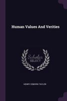 Human Values And Verities 1378912950 Book Cover