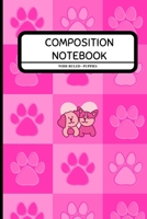 Composition Notebook Wide Ruled - Puppies: Dog Lover Notebook for Pet Owners, Girls, Kids ~ 6" x 9" 170774176X Book Cover
