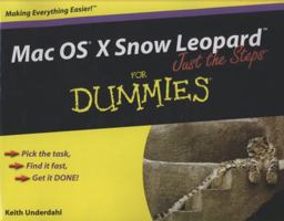 Mac OS X Leopard Just the Steps For Dummies (For Dummies (Computer/Tech)) 0470462701 Book Cover