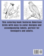 Colorful Feathers: A Teens and Adults Coloring Book of American Birds: A Teens and Adults Coloring Book of American Birds: A Teens and Adults Coloring Book of American Birds 1088204694 Book Cover