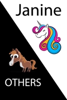 Janine VS OTHERS ( unicorn ): Personal Name unicorn notebook - Cute Notebook for Girls With Unicorn, Thoughtful Cool Present for Janine ( Janine notebook): Unicorn Personalized Notebooks For Girls And 1654320234 Book Cover