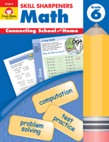 Math, Grade 6 (Skill Sharpeners) (Skill Sharpeners Math) 1596730587 Book Cover
