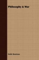 Philosophy & War 1408690829 Book Cover
