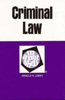 Criminal Law (NUTSHELL SERIES) 031458529X Book Cover