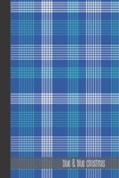 blue & blue christmas: small lined Christmas Pattern Notebook / Travel Journal to write in (6'' x 9'') 120 pages 1709948957 Book Cover