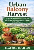 Urban Balcony Harvest: A Step-by-Step Guide to Growing Vegetables, Herbs, and Edible Flowers in Small Spaces B0GMZNP6SL Book Cover