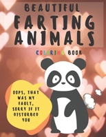 Beautiful Farting Animals Coloring Book: Fart color book for kids and adults, funny designs in a very large format 8.5 x 11 Inches. B08C8XFCLJ Book Cover