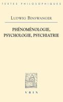 Phenomenologie, Psychologie, Psychiatrie 2711627055 Book Cover