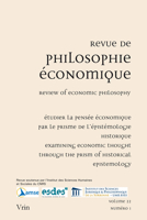 Etudier La Pensee Economique Par Le Prisme de l'Epistemologie Historique / Examining Economic Thought Through the Prism of Historical Epistemology 2711652246 Book Cover