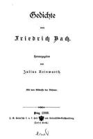 Gedichte Von Friedrich Bach 1530132347 Book Cover