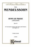 Hymn of Praise: Vocal Score Three Solo Voices and Piano 0793547091 Book Cover