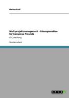 Multiprojektmanagement - Lösungsansätze für komplexe Projekte: IT-Consulting 3640814258 Book Cover