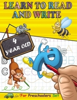 Learn to Read and Write 4 year old: Tracing Letters and Learning to Write for Preschoolers, with exercise Handwriting Practice, Pre-Writing, Little ... Words, kindergarten educational games B08RRGMSZ9 Book Cover