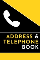 Address & Telephone Book: Organizer Contacts (6 x 9 in, 360 Contacts) - Record Addresses, Social Media, Telephone Numbers, Emails, Birthday & Extra ... Journal (Address And Telehone Book) 1694575446 Book Cover