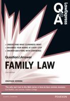 Family Law: Question & Answer 0273783637 Book Cover