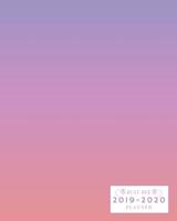 2019-2020: Weekly and Monthly Academic Calendar/Agenda July 2019 - June 2020 Gradient Purple to Pink 1097166597 Book Cover