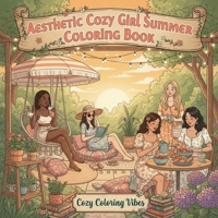 Aesthetic Cozy Girl Summer Coloring Book: Relaxing Hygge Coloring Pages for Adults & Teens | Easy Bold Line Designs of Beach Days, Picnics, ... Self-Care Gift (Cozy Girl Collection) 1965964990 Book Cover