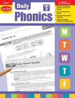 Evan-Moor Daily Phonics, Grade 3, Homeschooling & Classroom Resource Workbook. Phonemic Awareness, Decoding, Word-Study, Teaching Editions, Reproducible Worksheets 1609634438 Book Cover