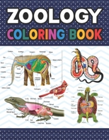 Zoology Coloring Book: Zoology Self Test Guide for Anatomy Students. Animal Art & Anatomy Workbook for Kids & Adults. Perfect Gift for Zoolog B08VYFJW4T Book Cover
