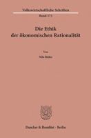 Die Ethik Der Okonomischen Rationalitat 3428157087 Book Cover