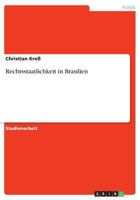 Rechtsstaatlichkeit in Brasilien 3656625387 Book Cover