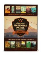 59 Illustrated National Parks: 100 Years of Wilderness & Wonder Coffee Table Book 0996777717 Book Cover