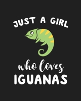 Just A Girl Who Loves Iguanas: Blank Lined Notebook to Write In for Notes, To Do Lists, Notepad, Journal, Funny Gifts for Iguanas Lover 1671170636 Book Cover