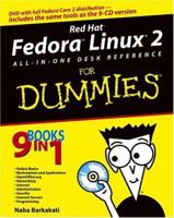 Red Hat Fedora Linux 2 All-in-One Desk Reference For Dummies 0764567934 Book Cover