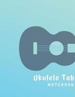 Ukulele Tab Notebook: Blank Ukulele Tablature Book With Chord Diagrams - Hawaiian Blue 1082042390 Book Cover